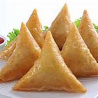Lamb Samosa (2 Pc) · Pastery Stuffed with ground lamb  and blended with spices.