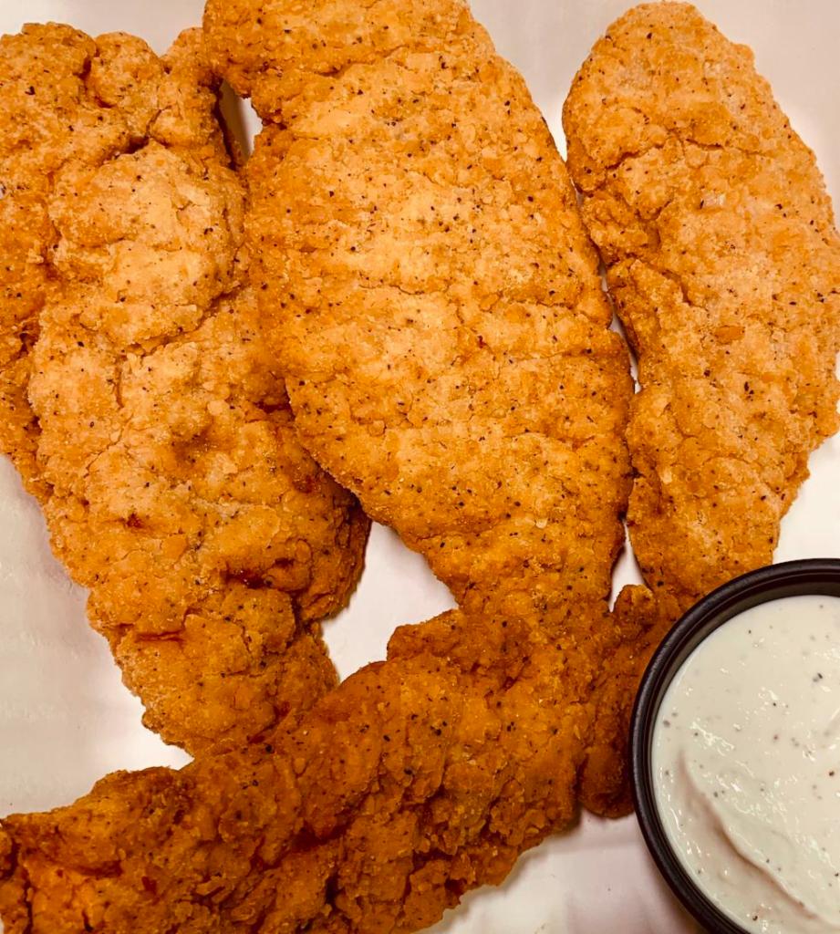 Breaded Chicken Fingers · 3/4 Lb portion of chicken fingers, includes your choice of 2 dipping sauce.