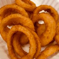 Battered Onion Rings · 1/2 lb portion of Battered Onion Rings served with your choice of two 2oz dipping sauces inc...