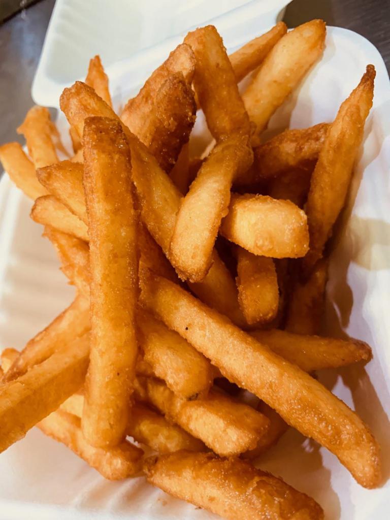 Crispy Battered French Fries · 1/2 lb. portion of our Crispy Battered French Fries served with one 2oz dipping sauce of your choice.