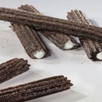 Oreo® Churros · Perfectly crispy, sweet, chocolate churros made with Oreo® Cookie pieces and filled with Ore...