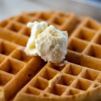 Belgium Waffle · Light & fluffy thick belgium waffle made with the perfect blend of real malt and vanilla.