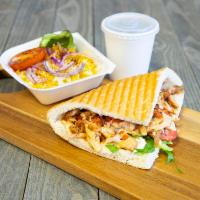 Doner Kebab Mini-Size Box  · Gourmet small Doner plate with rice or fries, fresh veggies topped with sauces and your choi...