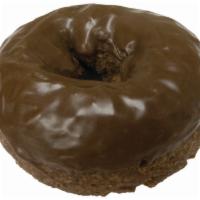 Chocolate Frosting Devil Food Cake Donut · 