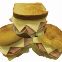 Ham Sandwich · Thinly sliced meat from a pig's leg.