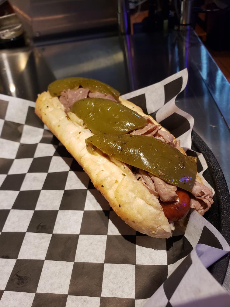 Italian Beef and Sausage Sandwich Combo · Served on a 8