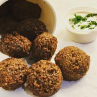3 Falafels · A side of fresh 3 small Falafels with With your choice of dip.