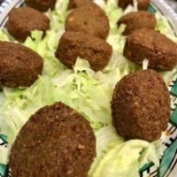 12 Falafels · With your choice of dip.