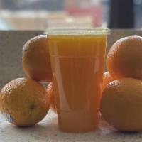 Fresh Squeezed Orange Juice · Fresh squeezed  oranges nothing else
