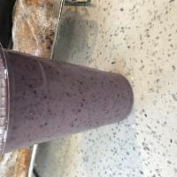Saeed's Mix Smoothie · Blueberry, banana, kale and orange.