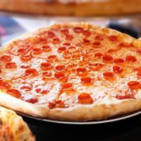 Pepperoni Pie · Flippin' pizza sauce, 100% whole milk mozzarella and pepperoni.