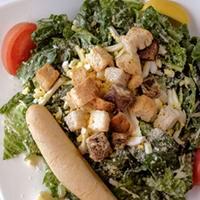 Chicken Caesar Salad · Grilled chicken, Romaine, Asiago, Parmesan, house Caesar dressing, lemon, croutons, tomatoes...