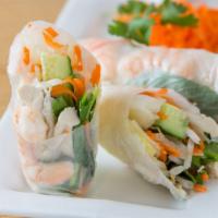 7. Fresh Rolls · 2 pieces. Shrimp, carrots, basil leaves, cucumbers, and lettuce wrapped in soft rice paper s...