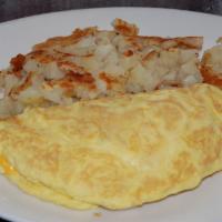 3 Cheese Omelette · E American, Swiss and cheddar cheeses.