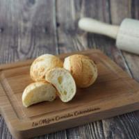 Mini Pandebono · Cheese bread small size, order for three.