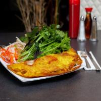 141. Banh Xeo · Vietnamese pancakes with tofu and vegetables.