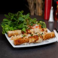 11. Cha Gio Chay · 6 pieces. Vegetarian egg roll.