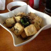 Agetashi Tofu · Deep-fried bean curd with tempura sauce.