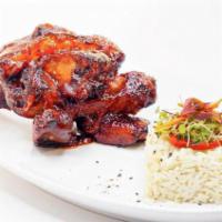 BBQ RIBS · baby back ribs / house BBQ sauce