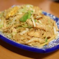 J6. Jiangnan Style Rice Noodle（江南炒米粉） · Mei Fun, Chinese Cabbage, Onions, Scallions, Shredded Pork.
Choice between Soup Noodle or St...