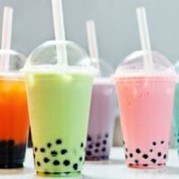 Bubble Tea · Milk tea w/ Bubbles, Cold 16oz, Hot 12oz