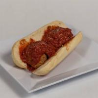 Homemade Italian Meatball Sandwich · 