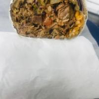Carnitas Burrito · Roasted pork. Made on 12