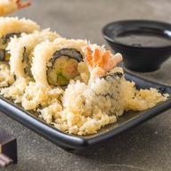 Shrimp Tempura Roll · 5 pieces. Shrimp tempura, cucumber, avocado and caviar.