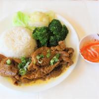 Grilled Pork  · Com thit heo nuong. Steamed white rice served with grilled pork chop.