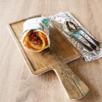 9. Breakfast Burrito · Bacon, ham or sausage with eggs, hash browns and cheese.