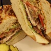 12. Grilled Chicken Sandwich · Cajun mayo, Yellow mustard, lettuce, tomato, red onion, and pickles.