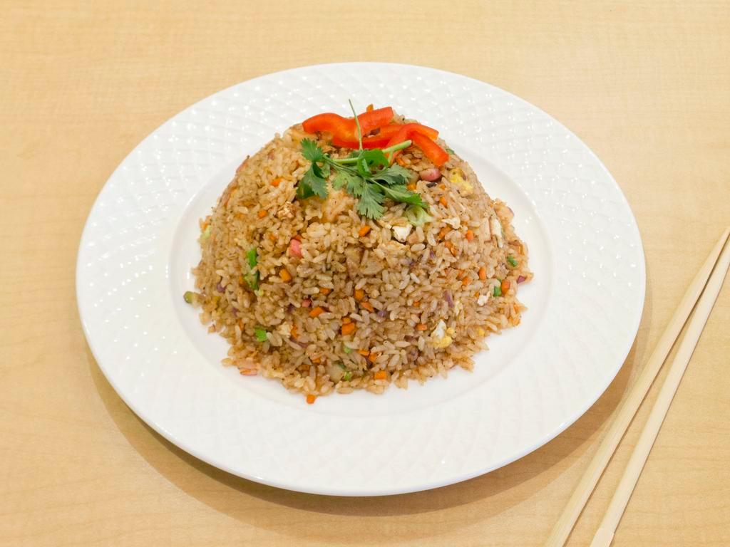Mike's Fried Rice · Shrimp and fish cake fried rice.