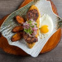 'Gran Inka' Tenderloins · Grilled medallions of meat served over crunchy rice, beans (tacu tacu), fried sweet plantain...