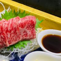 Wagyu Sashimi - A5 Japan (4 PCS)  · Wagyu is produced primarily from the Japanese Black (Kuroge) cow in Japan and must be graded...