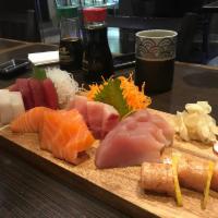Sashimi Deluxe (18 Pieces) · 18 PCS of Chef's Choice Premium fish (Blue Fin Maguro, Blue Fin Toro, Hamachi, Hamachi Toro,...