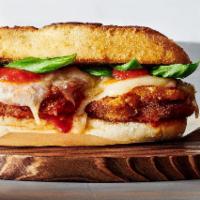 The Parms  · Your choice of hand-breaded chicken or eggplant, smothered with marinara sauce, melted mozza...