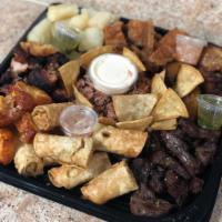 Small Creole Platter ( good for up to 5 people) · Small Creole Platter ( good for up to 5 people)
All the Nicaraguan flavors 
Chicken, Pork, C...
