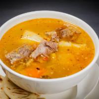 Beef Soup / Sopa de Carne (Mondays, Wednesdays and Fridas) · Sopa De Costillas de Res con Arroz, Vegetales.
Available Monday's, Wednesday's and Friday's