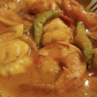 Camarones a la Mexicana · Jumbo shrimps sauteed with tomatoes, onions, cilantro and jalapeno. Your choice of any two s...