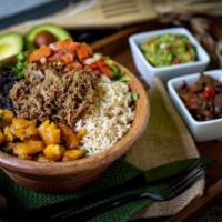 Pork Bowl / Salad · Tender minced Pork over Lettuce or Rice Bed, Fillings of your choice, and your favorite Sauc...