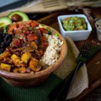 - Vegan Bowl / Salad · Best choice for Vegans. Portobello Mushrooms over Lettuce or Rice Bed, Fillings of your choi...