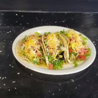 Chicken Taco Special (3 Tacos) · 3 steak or chicken tacos. Served in a soft tortilla shell with lettuce, pico de gallo, and c...