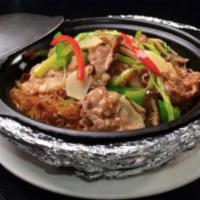 Satay Tofu Beef 沙爹玉子豆腐肥牛煲 · braised beef with satay tofu stew  