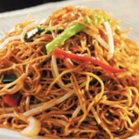 Fried Noodle In Singapore Style 豉油皇吊片炒面 · fried Chinese noodles stir-fried with oyster sauce 