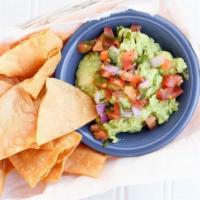 Chips and Guacamole · Chips and homemade guacamole.