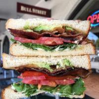 Phil's Favorite BLT Sandwich · On toasted sourdough with regular mayo.