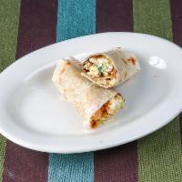 Bacon and Egg Taco · Folded tortilla with a variety of fillings such as meat or beans. 
