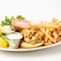 Jumbo Lump Crab Cake Sandwich · coleslaw, tartar sauce, potato roll