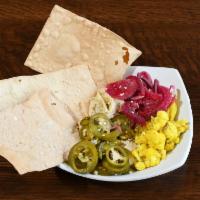 Hummus · pickled veggies, sumac