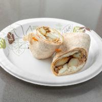 Stop Being Soft Breakfast Sandwich · Egg whites, Turkey, Ham, Potato, Onion in a Whole Wheat Wrap.